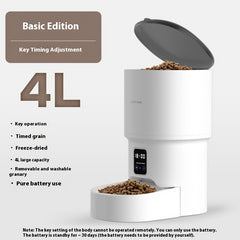 Smart WiFi Automatic Pet Feeder for Cats & Dogs | Remote App Control • Programmable Timer • Portion Control • Stainless Steel Bowl